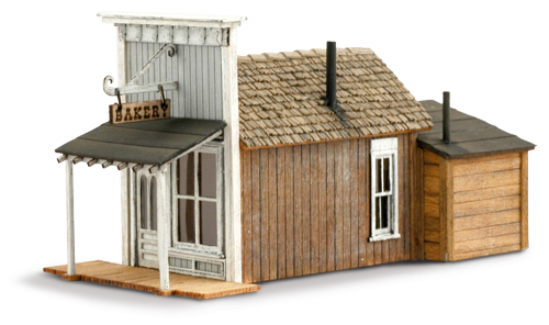 Bakery - font view - wild west models - n scale