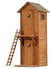 two-story outhouse - wild west models