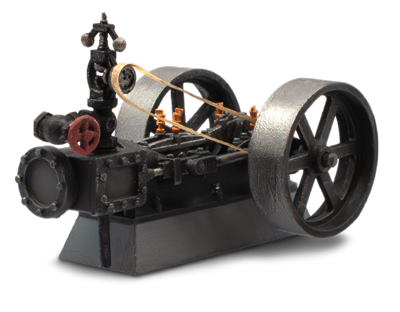 Single cylilnder steam engine